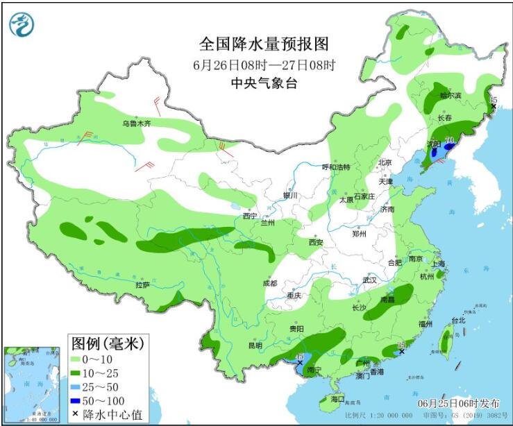 京津冀东北等依然是高温天 广东广西等仍有强降雨