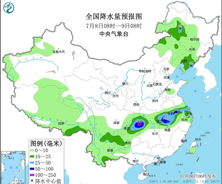 江汉江淮等地有较强降雨天气 天津山东等地有持续性高温天气