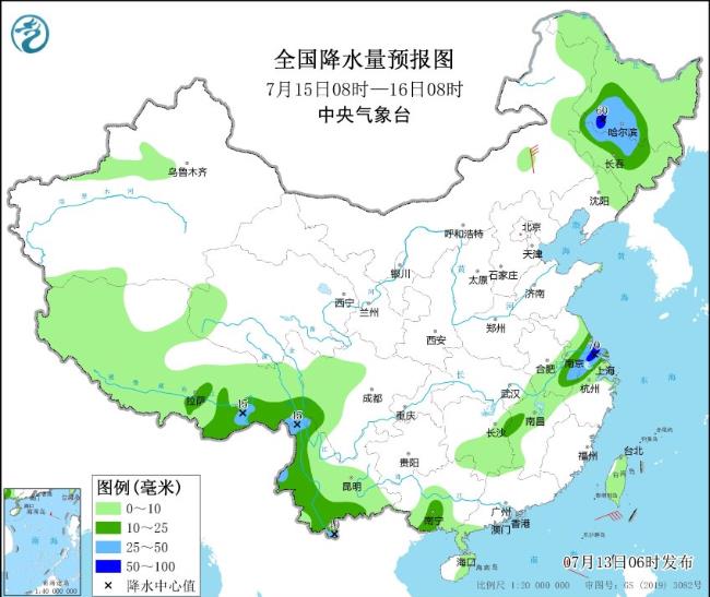 内蒙古东北川渝迎强降雨 江南华南高温持续