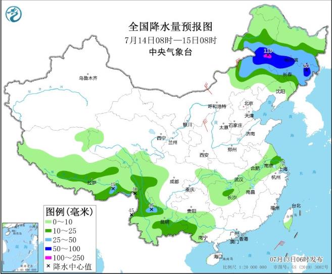 内蒙古东北川渝迎强降雨 江南华南高温持续