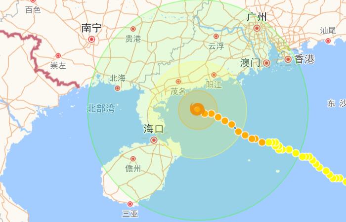 今年第4号台风“泰利”最新动态 台风泰利风力加强至13级