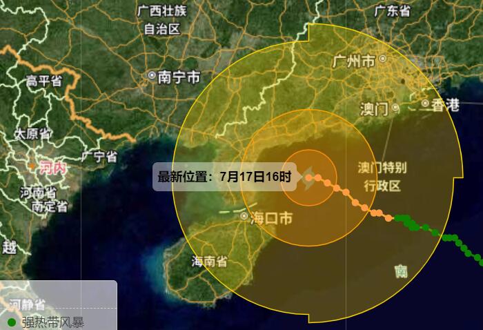 台风“泰利”已增强到13级 海口交警发布33处易积水路段