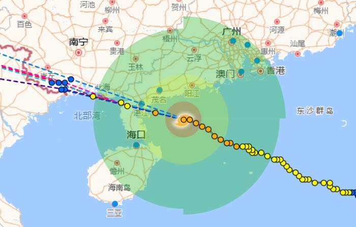 湛江台风网第4号台风泰利最新消息今天 湛江全市公共交通暂停运营