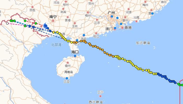 2023温州台风网台风实时路径图 最新4号台风实时路径跟踪