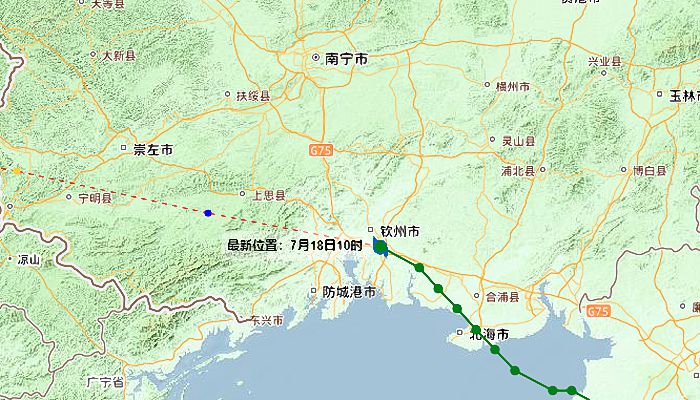 2023广西台风最新消息今天 “泰利”在广西沿海再次登陆