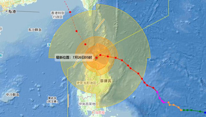 广东台风最新消息今天2023 广东台风路径实时发布系统5号台风路径图