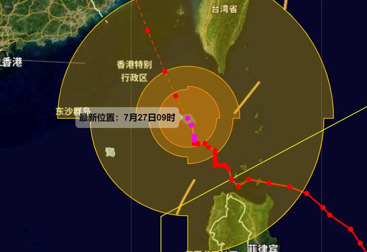 今年第5号台风路径实时图发布系统 台风杜苏芮路径拐了个直角