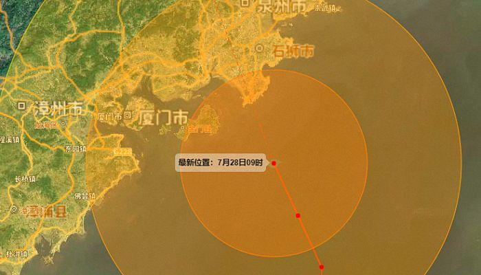 福建台风网第5号台风实时路径图 台风杜苏芮影响福建有强降雨