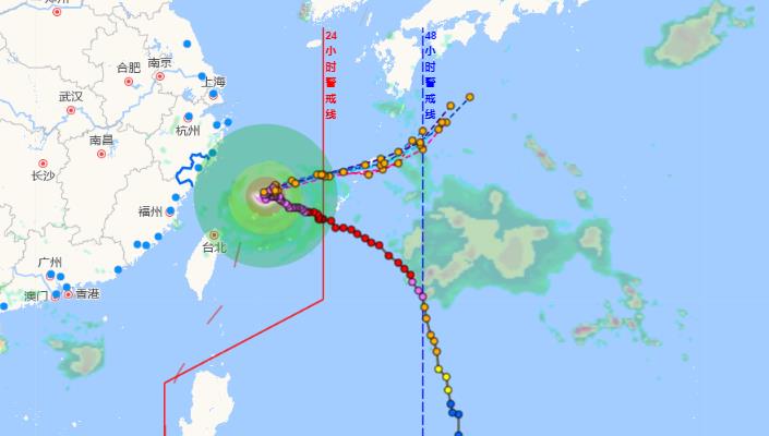 6号台风路径实时图今日最新 预计台风“卡努”强度缓慢减弱然后远离我国
