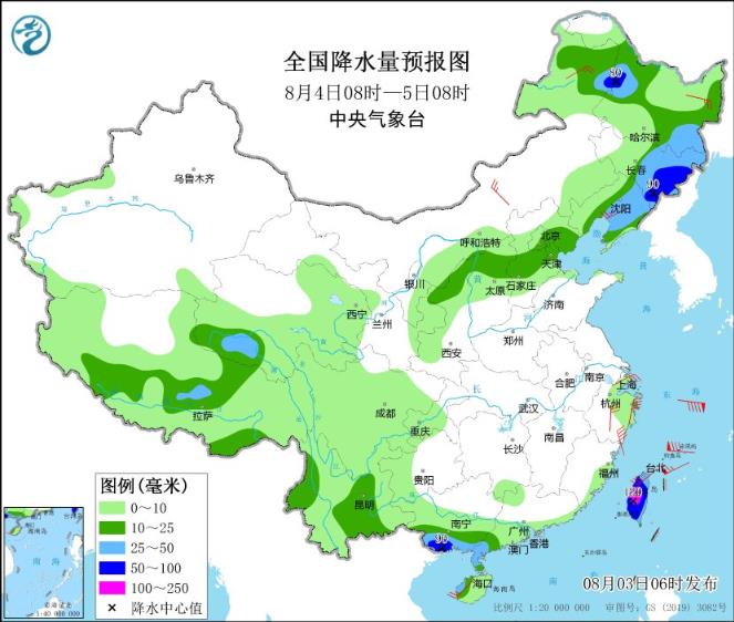 今明天东北还有大到暴雨 未来几天广西云南强降雨将频繁来袭
