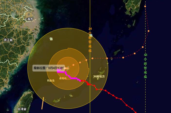 台风卡努已转向远离我国 但其风雨仍将影响浙江东海等海域