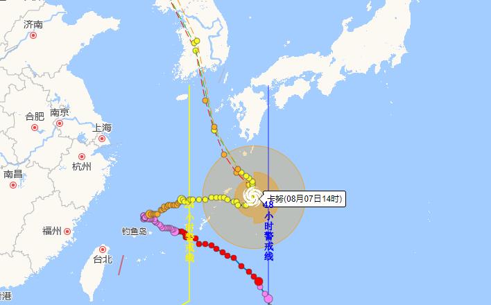 第6号台风最新资讯 卡努将影响我国东部海域