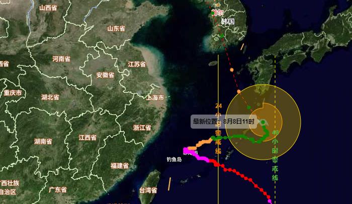 辽宁台风网第6号台风卡努最新消息 不排除登陆辽宁可能