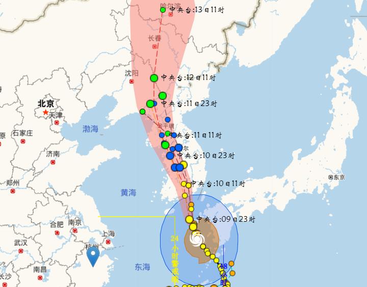 “卡努”登陆韩国再影响我国东北 这样的台风历史上有吗