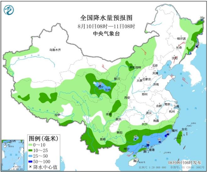 吉林黑龙江将迎大到暴雨 未来三天华南云南等地仍有中到大雨