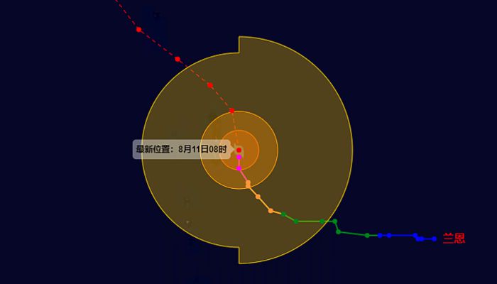 7号台风兰恩温州台风网路径最新消息 “兰恩”正向日本南部沿海靠近