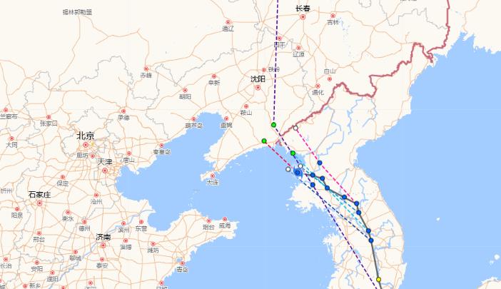 第6号台风实时路径图发布系统2023 卡努或成今年首个在东北登陆的台风