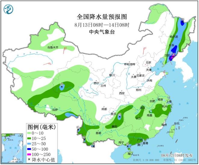 台风“卡努”继续影响东北地区 黑龙江辽宁部分地区有大到暴雨局地大暴雨 
