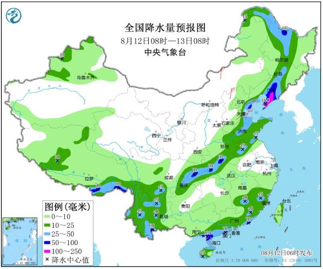 台风“卡努”继续影响东北地区 黑龙江辽宁部分地区有大到暴雨局地大暴雨 