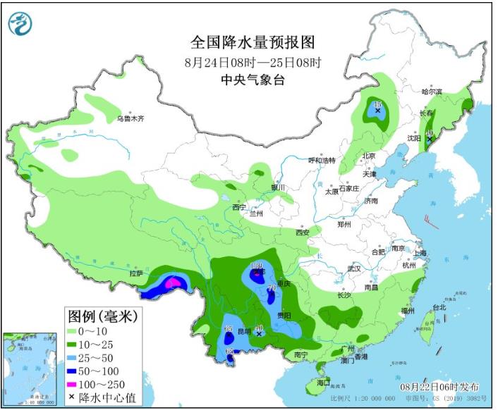 今天东北地区东部仍有较强降雨 浙江广西部分地区或现大到暴雨