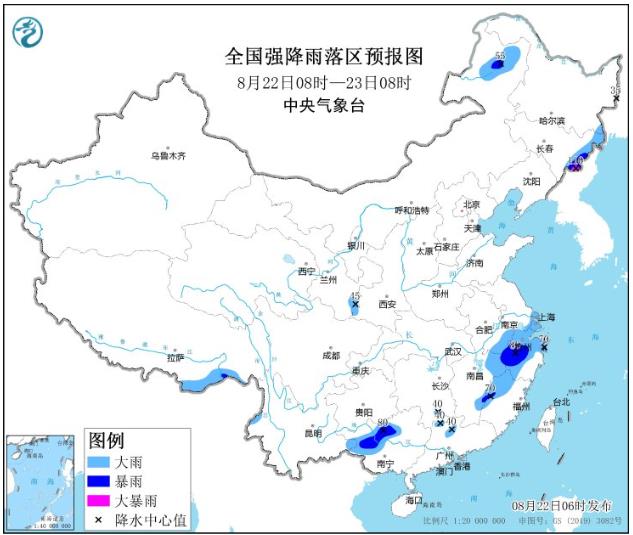 今天东北地区东部仍有较强降雨 浙江广西部分地区或现大到暴雨