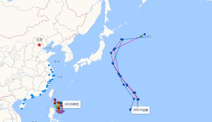 温州台风网台风实时路径图2023 未来一周可能“三台共舞”