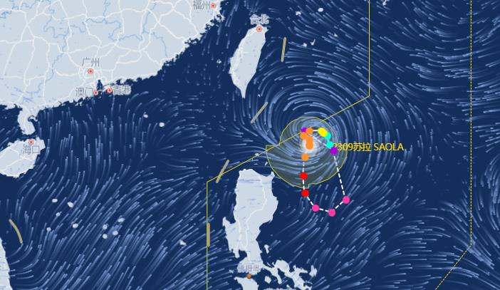 第9号台风实时路径图发布系统2023 “苏拉”将在洋面上徘徊加强