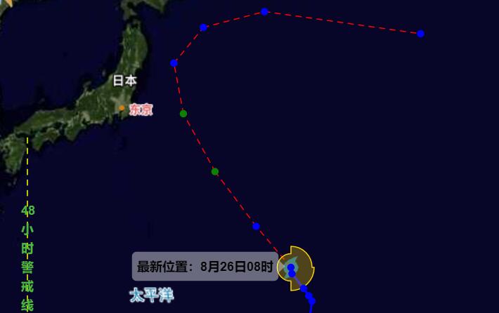 第10号台风达维最新消息 达维台风预计将影响日本东部沿海地区