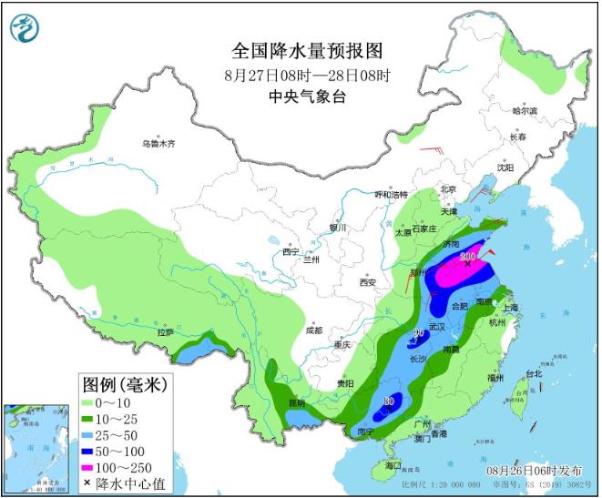 8月27日全国天气预报 河南山东等地将有大暴雨