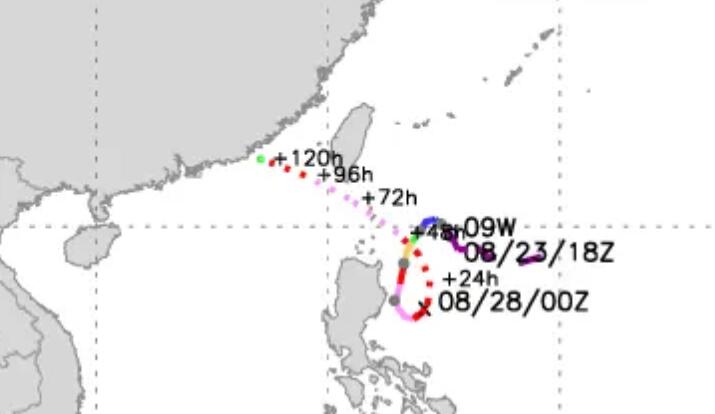 台风“苏拉”的路径实时发布系统 苏拉向台湾岛南部一带沿海靠近