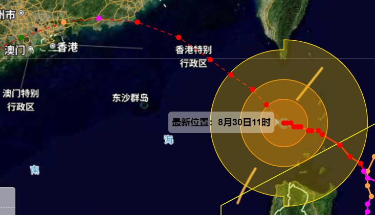 浙江台风网台风实时路径图发布系统 台风苏拉影响浙江有暴雨大风