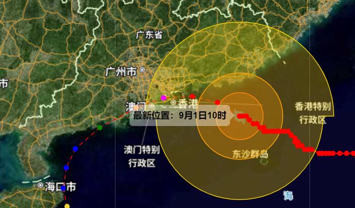 超强台风苏拉来袭 福建广东局地将有特大暴雨