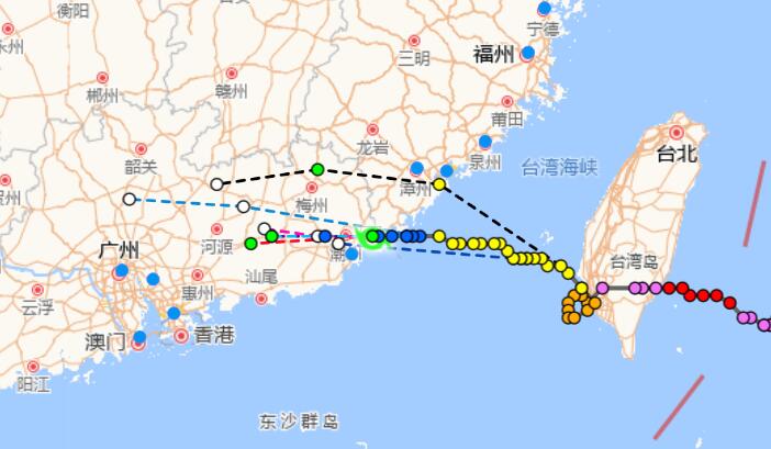 温州台风网第11号台风最新消息 台风海葵2小时内先后在福建广东登陆