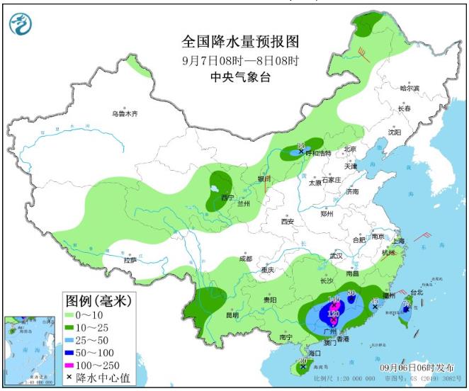 受台风“海葵”残余环流影响 今明天福建广东江西等地有强降水