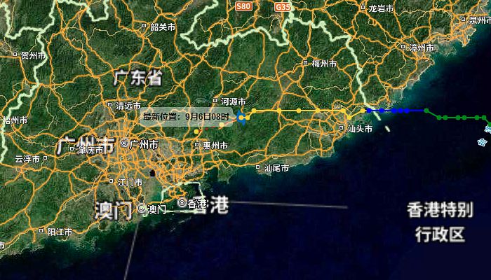 受“海葵”残余环流影响 福建广东等地持续强降雨