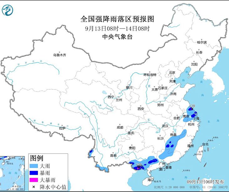 华南江淮等地仍继续较强降水 冷空气影响北方地区气温将下降4~8℃