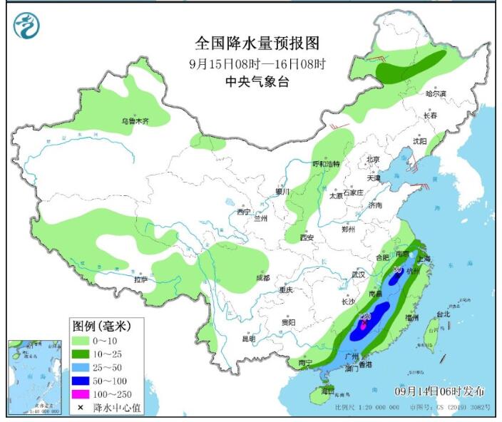 江西福建等地有明显降雨天气 新疆甘肃等地气温下降4～8℃