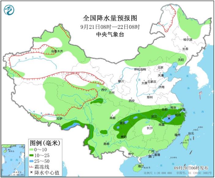 四川盆地及陕南湖北等地强降雨持续 山东江苏及黄海海域警惕大风