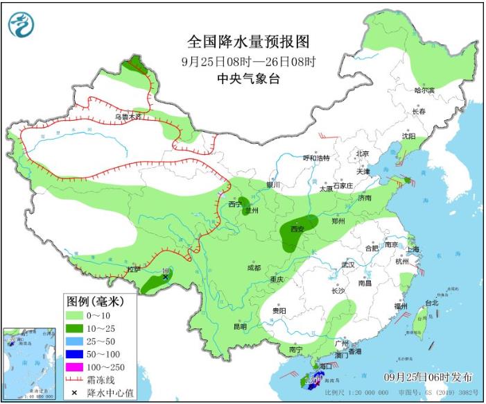 未来三天华西地区多阴雨天气 受冷空气影响内蒙古东北等地降温明显