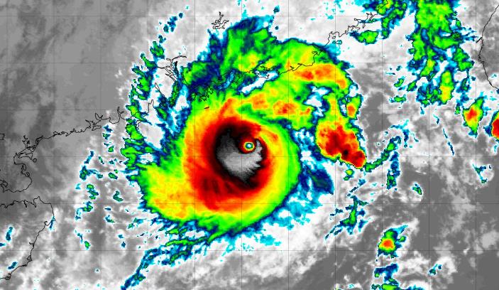 十四号台风实时路径图卫星云图 台风小犬将二次登陆