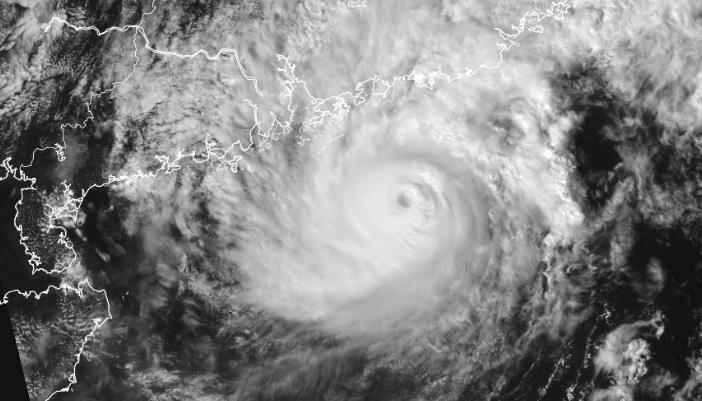 十四号台风实时路径图卫星云图 台风小犬将二次登陆