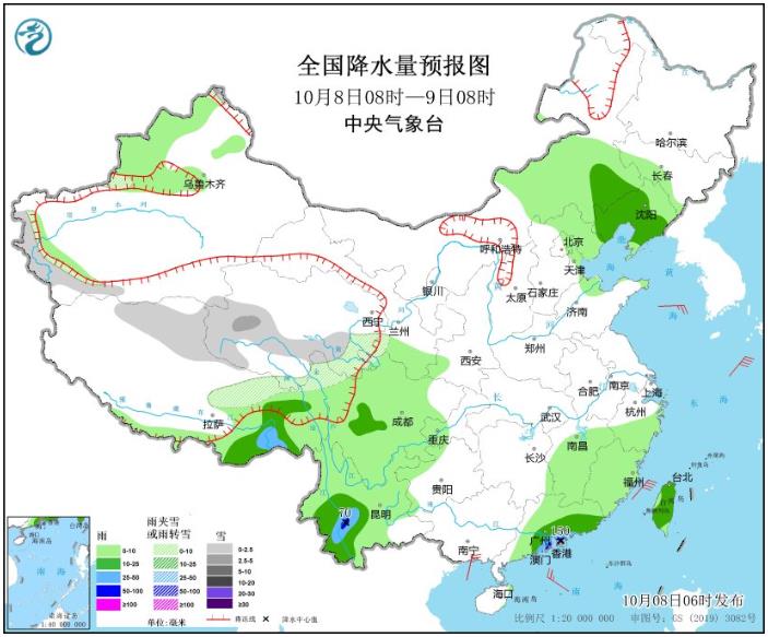 受台风小犬影响华南地区将有强风雨天气 西南地区降雨不断