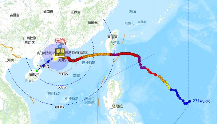 珠海台风2023年14号台风最新消息 珠海全市暴雨红色预警和台风黄色预警