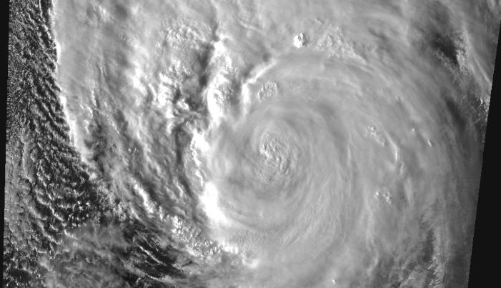 15台风布拉万高清卫星云图追踪最新情况  台风布拉万今天已经开始减弱