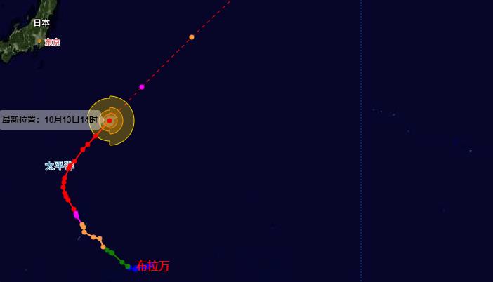 15号台风最新消息台风路径今天更新 风王“布拉万”持续超17级