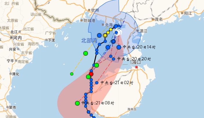 2023广西台风路径实时最新消息 受台风三巴影响今天局地将有特大暴雨