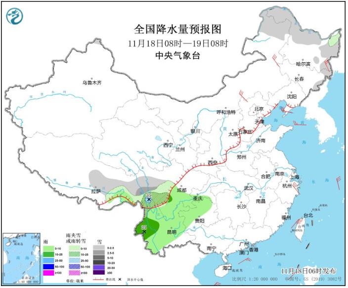 东北地区降雪明显减弱 近海海域将有大风