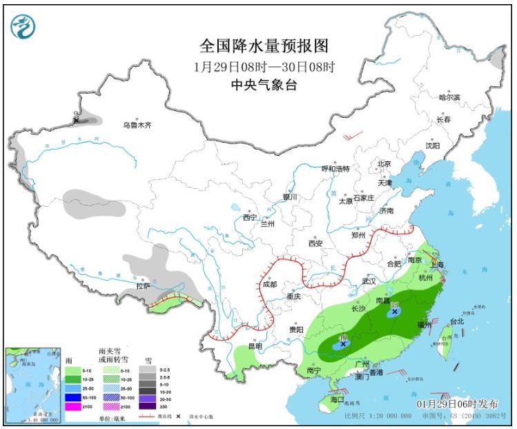 江南华南局地将有暴雨 东北内蒙古局地迎暴雪