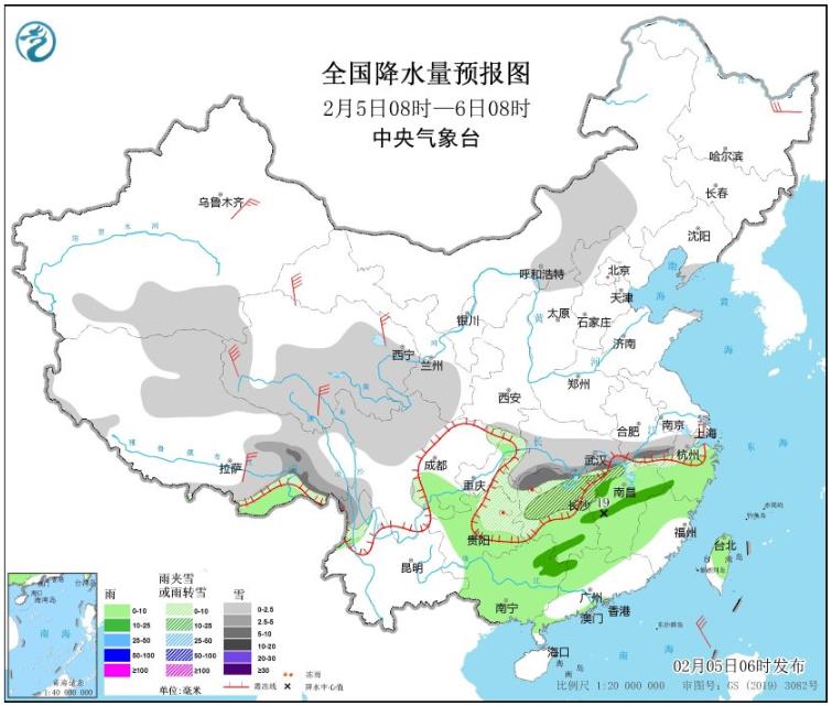 雨雪冰冻天气影响 安徽湖南等地将有大雪冻雨