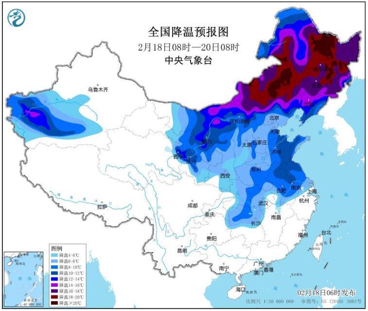 龙年首个工作日将有寒潮来袭 南北方多地迎剧烈降温